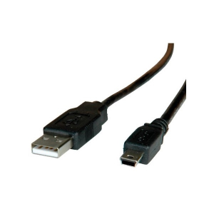 Roline K&aacute;bel USB 2.0 A - Mini B USB (5pin),   3m , fekete (11.02.8730-10)
