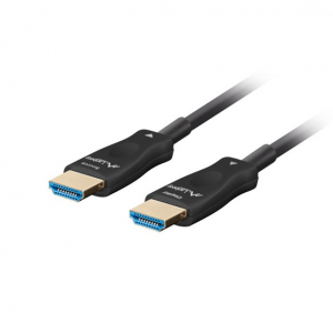 Lanberg HDMI v2.1 M/M 8K@60Hz DSC haszn&aacute;lat&aacute;val, &ouml;sszek&ouml;tő AOC k&aacute;bel - 40 m&eacute;ter (CA-HDMI-30FB-0400-BK)