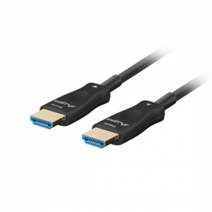 Lanberg HDMI v2.1 M/M 8K@60Hz DSC haszn&aacute;lat&aacute;val, &ouml;sszek&ouml;tő AOC k&aacute;bel - 10 m&eacute;ter (CA-HDMI-30FB-0100-BK)