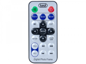 Trevi DPL 2210 – Digitális Képkeret 7" LED kijelzővel, SD/USB bemenettel fotó, videó és zenelejátszással fekete színben
