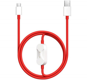 OnePlus SUPERVOOC adatk&aacute;bel 2in1 (Type-C - Type-C, 67W, 8A, gyorst&ouml;ltő, 120cm, t&ouml;r&eacute;sg&aacute;tl&oacute;,  Watch t&ouml;ltő) PIROS (OP2IN1SPVCABLE)