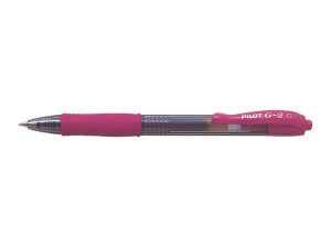 PILOT Zseléstoll, 0,32 mm, nyomógombos,  "G-2", rózsaszín (PG2ZS7R)