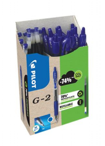 PILOT Zsel&eacute;stoll, 0,32 mm, nyom&oacute;gombos,  "G-2, Bonus Pack", k&eacute;k + bet&eacute;t (PG2ZS7KB)
