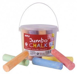 APLI Aszfaltkr&eacute;ta, kerek, jumbo, 20 darabos, , vegyes sz&iacute;nek (LCA14855)