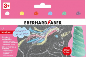 EBERHARD FABER Aszfaltkr&eacute;ta k&eacute;szlet,  "Unikornis", 6 csill&aacute;mos sz&iacute;n (TFCE526560)