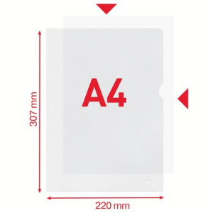 Esselte Genotherm, "L", A4, 85 mikron, narancsos fel&uuml;let,  "Standard" (E18203)