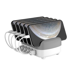 Orico T&ouml;ltő &aacute;llom&aacute;s - DUK-5P-EU-WH (5x USB-A, 5V2.4A x5, 40W, feh&eacute;r) (-DUK-5P-EU-WH-BP)