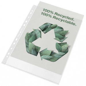 Esselte Genotherm, lefűzhető, A4, 70 mikron, narancsos fel&uuml;let,  "Recycled" (E627493)