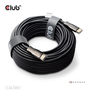Club3D K&aacute;bel -  (HDMI 2.1 Ultra High Speed, Hybrid AOC, 4K120Hz, 8K60Hz, 48Gbps, M/M, 50m) (CAC-1393)