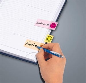 Sigel Jel&ouml;lőc&iacute;mke, pap&iacute;r, 5x40 lap, 20x50 mm,  "Smile", vegyes sz&iacute;n (SIHN502)