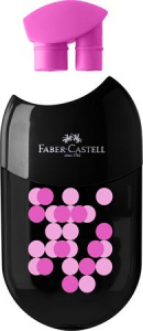 Faber-Castell Hegyező display, k&eacute;tlyuk&uacute;, 2 tart&aacute;lyos, , vegyes sz&iacute;nek (TFC183535)