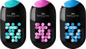 Faber-Castell Hegyező display, k&eacute;tlyuk&uacute;, 2 tart&aacute;lyos, , vegyes sz&iacute;nek (TFC183535)