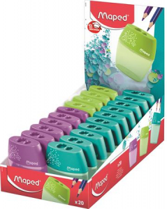 Maped Hegyező display, k&eacute;tlyuk&uacute;, tart&aacute;lyos,  "Shaker", vegyes sz&iacute;nek (IMA534755)