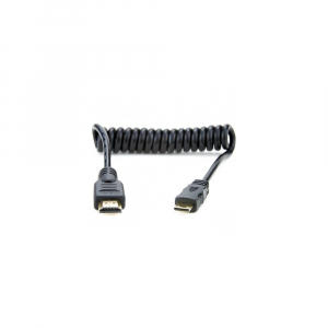 Atomos Mini HDMI - Full HDMI spirálkábel 30cm (ATOMCAB008)