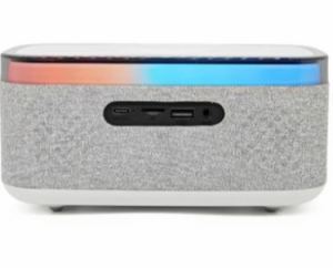 Denver CRQ-225 R&aacute;di&oacute;s &eacute;bresztő&oacute;ra Bluetooth funkci&oacute;val &eacute;s vezet&eacute;k n&eacute;lk&uuml;li t&ouml;lt&eacute;ssel sz&uuml;rke