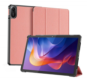 Dux Ducis DOMO tok &aacute;ll&oacute;, bőr hat&aacute;s&uacute; (akt&iacute;v FLIP, oldalra ny&iacute;l&oacute;, TRIFOLD, asztali tart&oacute;, ceruza tart&oacute;) R&Oacute;ZSASZ&Iacute;N Xiaomi Redmi Pad 2 (GP-171836)