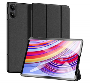 Dux Ducis DOMO tok &aacute;ll&oacute;, bőr hat&aacute;s&uacute; fekete Xiaomi Redmi Pad Pro (GP-164655)