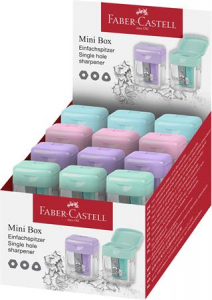 Faber-Castell Hegyező, egylyuk&uacute;, tart&aacute;lyos, display, , pasztell sz&iacute;nek (TFC182801)