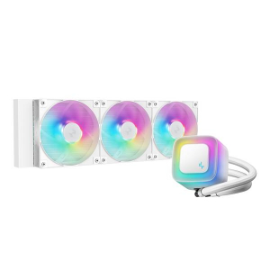 Deepcool CPU Water Cooler -  (max 31,6dB; max. 128,93 m3/h; 3x12cm, A-RGB LED, feh&eacute;r) (R-LE360-WHAMMN-G-2)