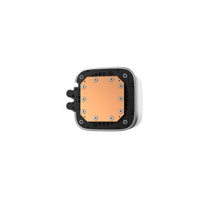 Deepcool CPU Water Cooler -  (max 21dB; max. 122,39 m3/h; 2x12cm, LED kijelző, feh&eacute;r) (LP240 WH)