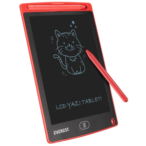 Everest Grafikus t&aacute;bla - EV-DY100 Red (125x175mm, 8,5 inch, toll, LCD) (36001)