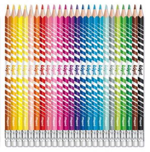 Maped Sz&iacute;nes ceruza k&eacute;szlet, h&aacute;romsz&ouml;gletű, rad&iacute;rozhat&oacute;,  "Color`Peps Oops", 24 k&uuml;l&ouml;nb&ouml;ző sz&iacute;n (IMA832824)