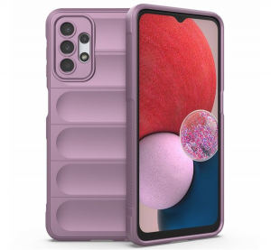 Szilikon telefonv&eacute;dő (&uuml;t&eacute;s&aacute;ll&oacute;s&aacute;g, kamerav&eacute;dő, 3D) LILA Samsung Galaxy A13 4G (SM-A135F / A137F) "Gigapack csomagol&aacute;s" (GP-134283)