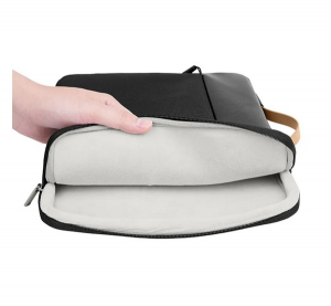 Hoco GT7 tok fekvő, bőr hatású LAPTOP/NOTEBOOK/TABLET (univerzális, 16" méret) FEKETE (GT7_BLACK_2)