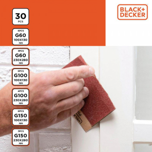 Black & Decker Black&Decker, Csiszol&oacute;pap&iacute;r Szett, 30db-os 6 m&eacute;ret (33238784)