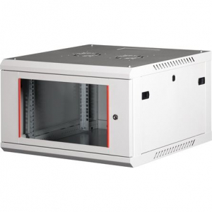 Lande PROlineB 600x600 lapraszerelt 6U 19" fali rack szekr&eacute;ny sz&uuml;rke (LN-WB-06U6060-LG-F)