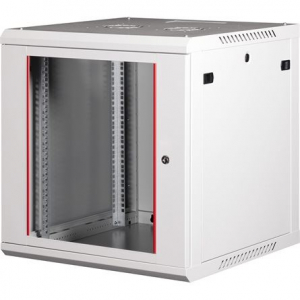 Lande PROlineB 600x600 lapraszerelt 12U 19" fali rack szekr&eacute;ny sz&uuml;rke (LN-WB-12U6060-LG-F)