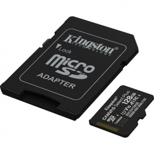 128GB Kingston Canvas Select Plus UHS-1 U1 V10 A1 microSDXC mem&oacute;riak&aacute;rtya (SDCS3/128GB)