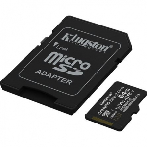 64GB Kingston Canvas Select Plus UHS-1 U1 V10 A1 microSDXC mem&oacute;riak&aacute;rtya (SDCS3/64GB)