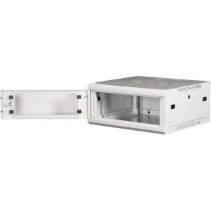 Lande PROlineB 600x600 lapraszerelt 4U 19" fali rack szekr&eacute;ny sz&uuml;rke (LN-WB-04U6060-LG-F)