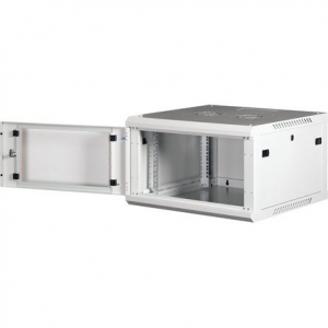 Lande PROlineB 600x600 lapraszerelt 6U 19" fali rack szekr&eacute;ny sz&uuml;rke (LN-WB-06U6060-LG-F)