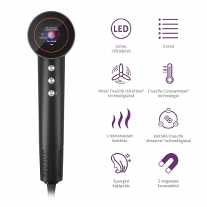 TrueLife HairDryer D9 hajsz&aacute;r&iacute;t&oacute; fekete (TLHDMHDD9NNBA)