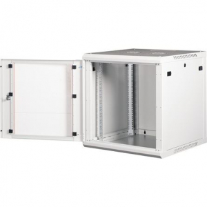 Lande PROlineB 600x600 lapraszerelt 12U 19" fali rack szekr&eacute;ny sz&uuml;rke (LN-WB-12U6060-LG-F)