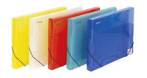 DONAU Gumis mappa, 30 mm, PP, A4, , &aacute;ttetsző s&aacute;rga (D8545S)