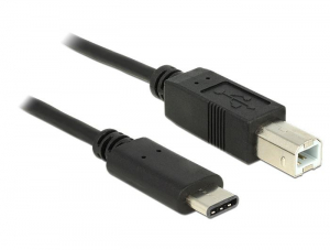 Delock 83601 USB Type-C (USB-C) 2.0 --> USB 2.0 B 1m kábel