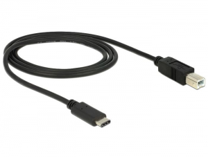 Delock 83601 USB Type-C (USB-C) 2.0 --> USB 2.0 B 1m kábel