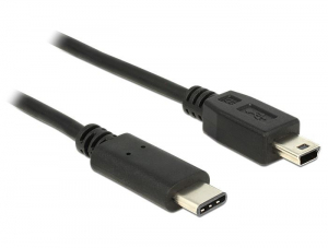 Delock 83603 USB Type-C (USB-C) 2.0 --> USB 2.0 mini-B 1m kábel