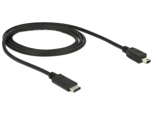 Delock 83603 USB Type-C (USB-C) 2.0 --> USB 2.0 mini-B 1m kábel