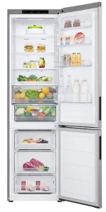 LG GBV22NCCPY alulfagyasztós hűtőszekrény ezüst