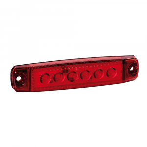 Lampa K&uuml;lső Vil&aacute;g&iacute;t&aacute;s 12/24V Piros 6 Ledes (0197008)