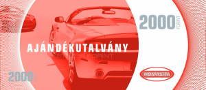 Homasita Aj&aacute;nd&eacute;k Utalv&aacute;ny 2000Ft (30AJ2000)