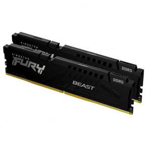 128GB 5600MT/s DDR5  CL40 DIMM (Kit of 2) Kingston Fury Beast Black (KF556C40BBK2-128)