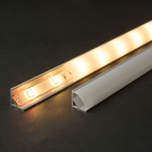 Phenom LED alumínium profil sín 2000 x 16 x 16 mm íves sarok profil (41012A2)