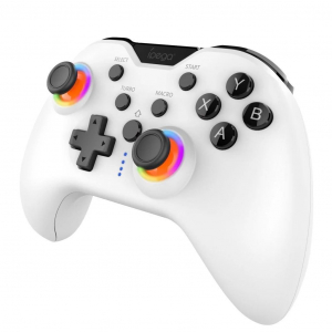 iPega 9111B Bluetooth RGB játékvezérlő Android/iOS/PS3/PS4/PC/N-Switch készülékhez fehér
