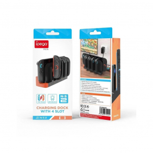 iPega SW2185 t&ouml;ltő&aacute;llom&aacute;s JoyCon kontrollerekhez Nintendo Switch 2 k&eacute;sz&uuml;l&eacute;khez fekete