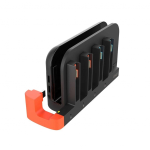 iPega SW2185 t&ouml;ltő&aacute;llom&aacute;s JoyCon kontrollerekhez Nintendo Switch 2 k&eacute;sz&uuml;l&eacute;khez fekete